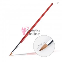 Pensula de unghii pentru constructie Acril Kolinsky Nr 4 PU133 - par natural